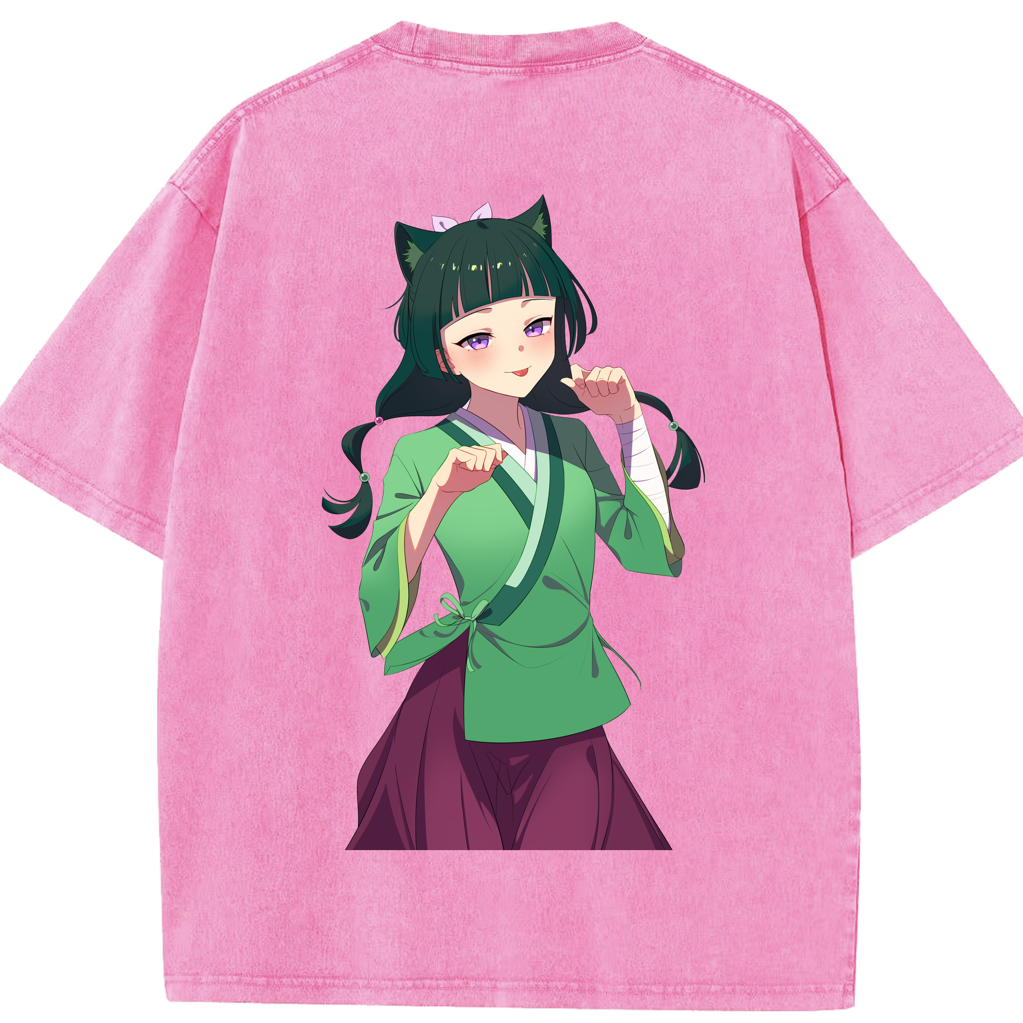 （画像用） 薬屋のひとりごと The Apothecary Diaries 綿100% ヴィンテージ風 半袖Tシャツ（背面プリント）
